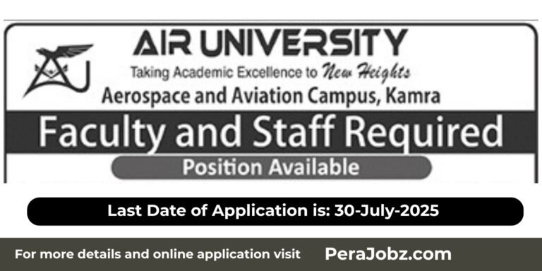 Air University Kamra Campus Jobs 2025
