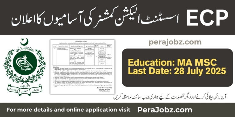 Assistant Election Commissioner Jobs 2025 ECP
