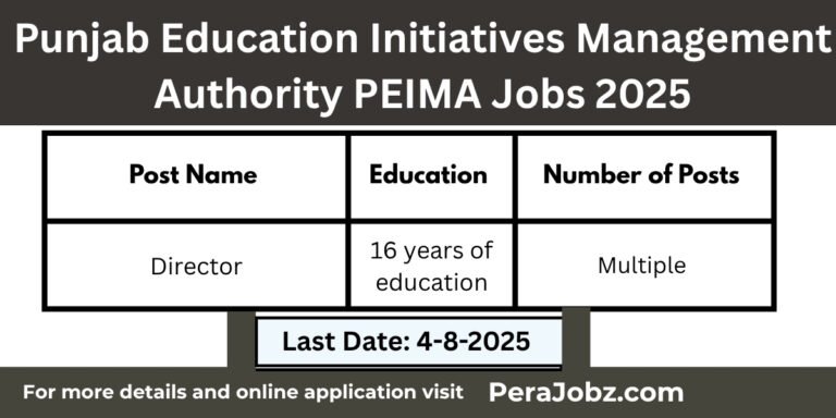 Director Jobs in PEIMA 2025