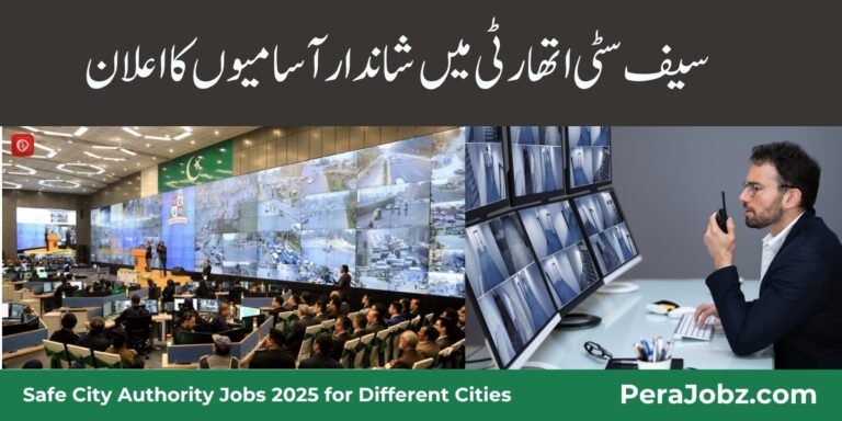 Safe City Authority Jobs 2025