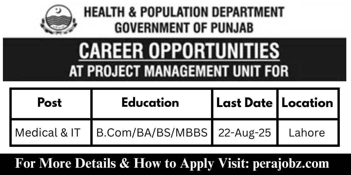 The Health & Population Department Jobs 2025